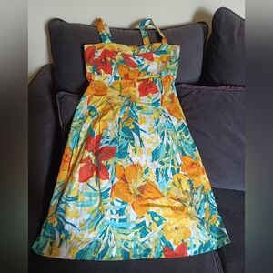 Vintage R&K originals bright floral sundress size 6 (073124A)